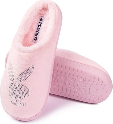 Playboy Logo Bunny Plush Slip-On Slippers s-l400.jpg main image 3