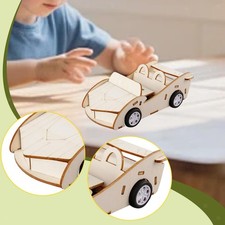 3 D Wooden Puzzle Car Modeling Kit Hand Eye Coordination Detailed Unique Vehicle
