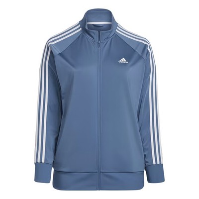 adidas Plus Size Essentials 3-Stripes Track Jacket Altered Blue