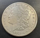 1921 Morgan Silver Dollar $1 Philadelphia No Mint Mark US Coin