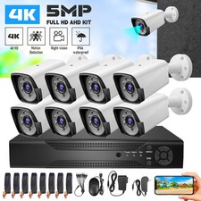 8CH /4CH 4K HDMI DVR Home Outdoor Security Camera System Night Vision CCTV Wired
