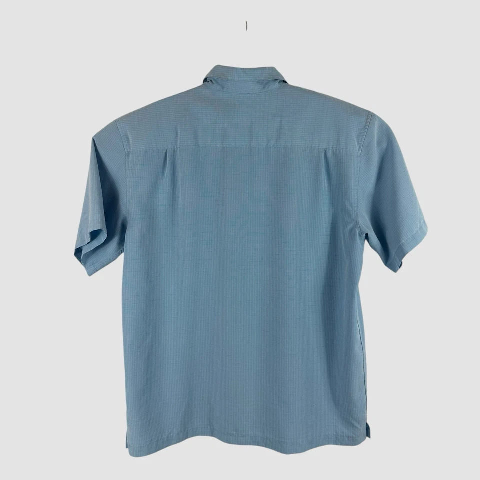 Quiksilver Waterman Men’s XL Short Sleeve Comfort Fit  Striped Button Up Shirt - Image 3 of 4