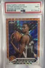 2023-24 Topps Chrome - Victor Wembanyama #1 Orange Geometric Refractor /25 (RC)