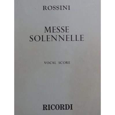 ROSSINI G. Messe Solennelle Chant Piano Harmonium - Photo 1/4