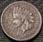 1860  Indian Head Cent  Corroded  Coin
