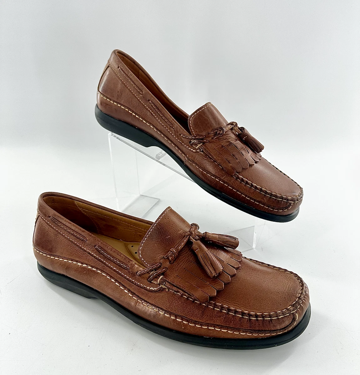 Johnston & Murphy (India) Men\'s Chestnut Kiltie Tassel Luxury Loafers # 15 1978 Men main image 4