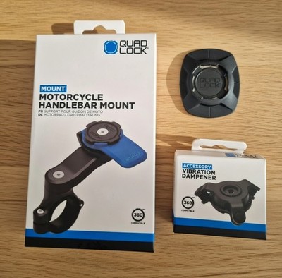   Quad Lock Lenkerhalterungs Set + Dämpfer + Universal-Adapter Neu 