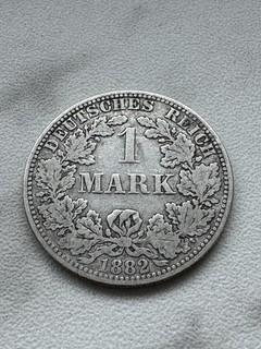 Deutsches Kaiserreich 1 Mark 1882 A Silber