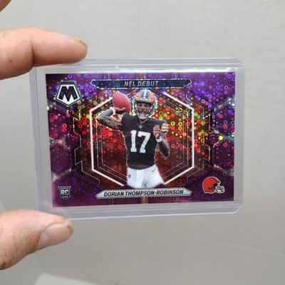 2023 Mosaic Dorian Thompson Robinson NFL Debut Purple #/50 Disco Rookie Browns