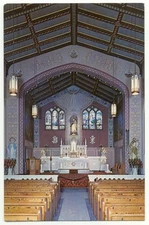 Niles OH Our Lady Of Mount Carmel Church Postcard Ohio