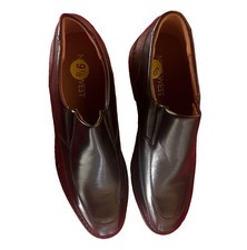 Nine West Men's Black Slip-On Dress Shoes Faux Leather US 9.5