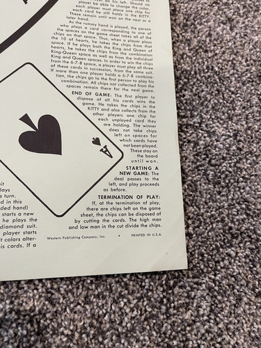 Juego de cartas Rummy Royal Family 1965 vintage de Whitman - Imagen 5 de 5