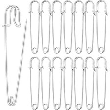 Extra Large Heavy Duty Safety Pins for Clothes Leather Canvas Blankets Skirts