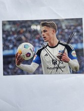 Miro Muheim Signiertes Foto 10x15 cm Original Autogramm Hamburger SV HSV Neu
