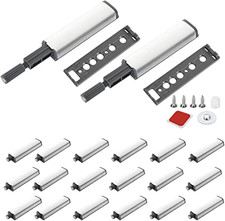 20Pack Push to Open Door Catch, Heavy Duty Touch Latch, Magnetic Push Latches Ki