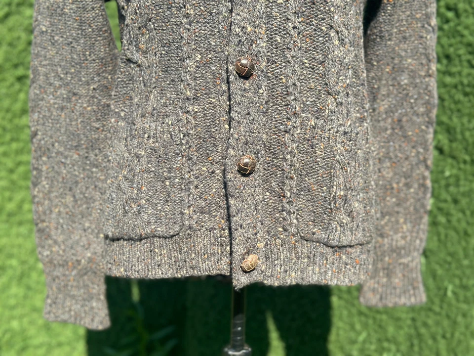 RRL Ralph Lauren Merino Wool Cashmere Indigo Cardigan Handcrafted Size XL - Image 4 of 4