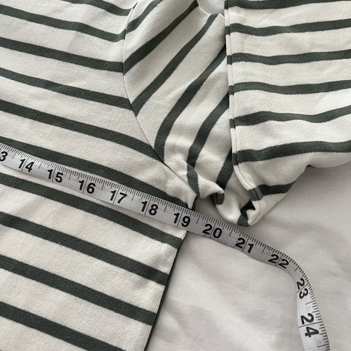 Joules Aubree Breton Striped Cotton Top Size 10 Bird Button Detail - Picture 7 of 7