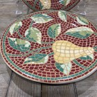 Pier 1 Imports Mosaic Fruit Salad / Dessert 8 1/4" Plates - Italy, 3 plates — photo 3