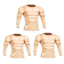 Muscle Shirt Costume Realistic Creative Underwear Chest Shaper Bodybuilder Cloth