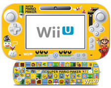 APCym Skin Vinyl Nintendo Wii U Console Controller Decals Stickers MARIO EDITION