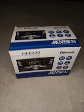 JENSEN MPR420 7 Character LCD Double DIN Car Stereo Receiver | Push to Talk Assi