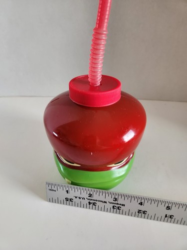 Rise of the Teenage Mutant Ninja Turtles Drink Bottle w/Straw Raphael TMNT Cup - Picture 11 of 11