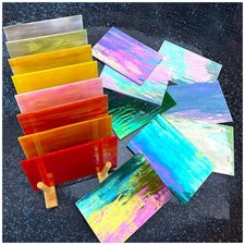 Mosaic Crafts Supply - 6x4 Inch Stained Glass Variety Pack