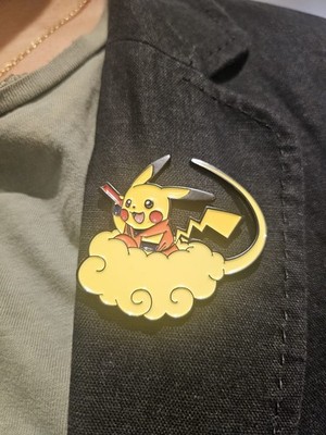 Pikachu Flying Nimbus Emaille Pin Pokémon Anime Anstecknadel Anstecker Sammlerstück