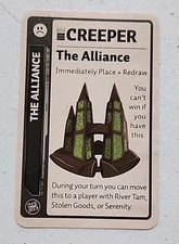 Alliance (Retailer Exclusive) Promo Card Creeper Firefly Fluxx Looney Labs OOP