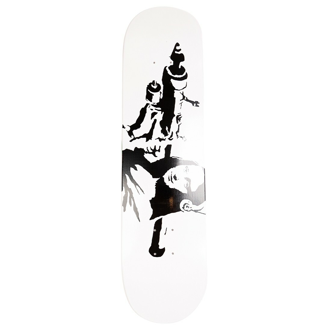 Medicom x SYNC Brandalism Mona Launcher 2-я палуба для скейтборда белый