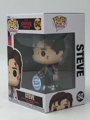 Funko Pop! Stranger Things Steve Battledamage #1542 Funko Special