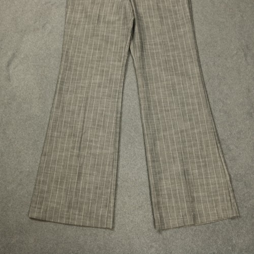 A. Byer Cotton Blend Wide Leg Mid Rise Pinstripe Dress Pants Pockets Gray 9 - Picture 6 of 21