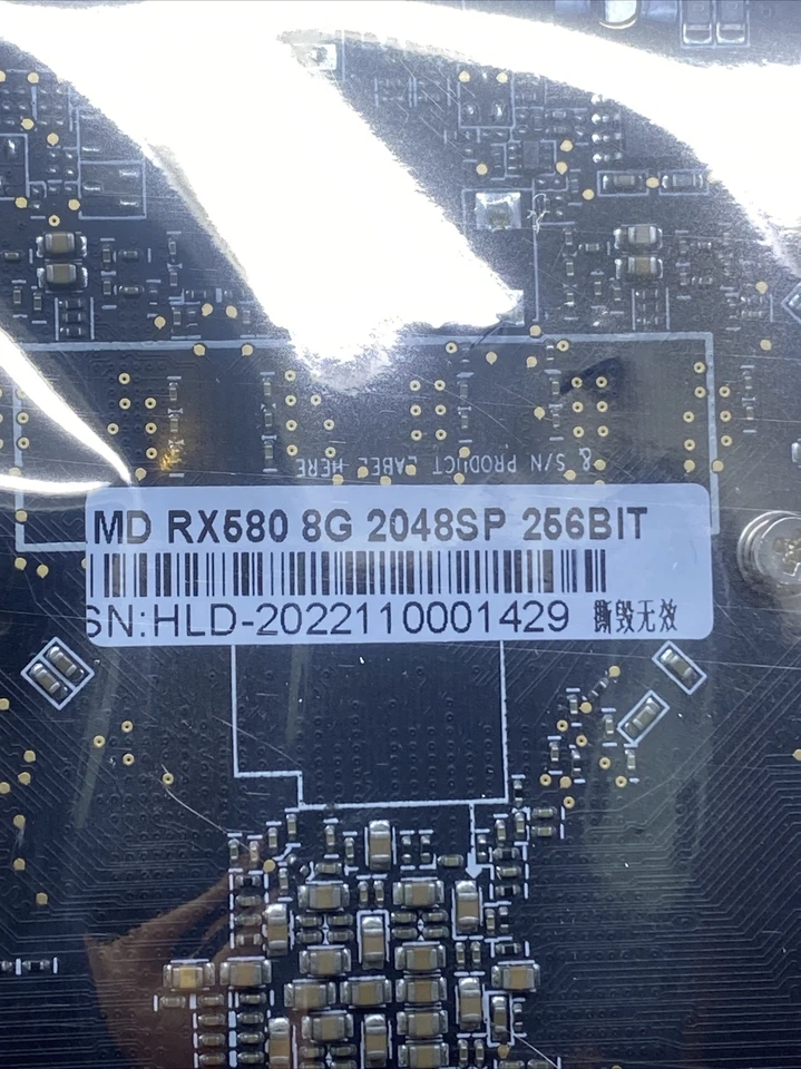 Mannajue AMD Radeon RX580 8GB GDDR5  256BIT PCI-E Graphics Card - Image 3 of 4