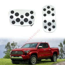Accelerator Gas Pedal Brake Pedal Alloy Non-Slip Cover For Toyota Tacoma 2024
