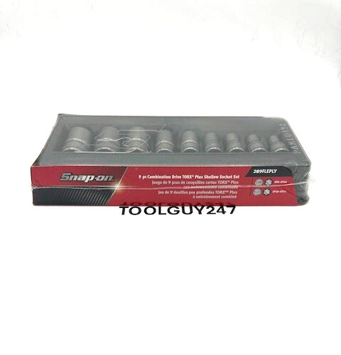SNAP ON TOOLS USA NEW 9pc 3/8" 1/2" Drive TORX Plus Shallow Socket Set 209FLEPLY - Bild 2 von 5