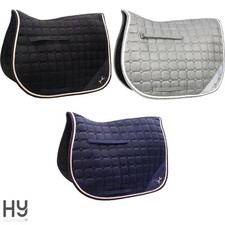 On The Bit Saddle Pad by Hy Equestrian   Suede Material  Mesh Lining  Breathable