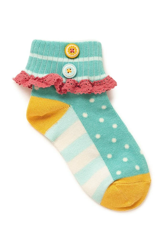 MATILDA JANE Wonderment Catch Up Ankle Socks L Large 1-4 youth NEW