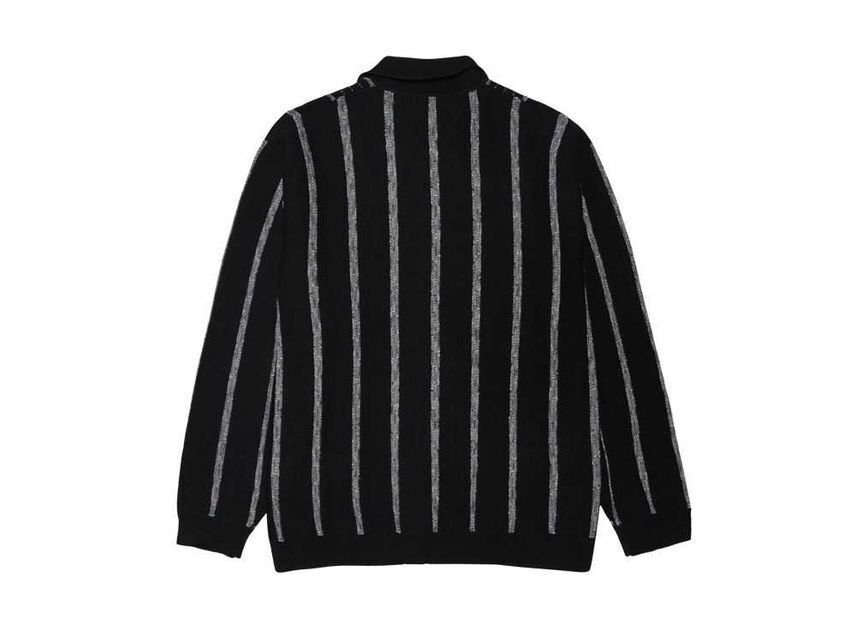 Supreme Speckle Stripe Zip Up Cardigan Black | eBay Supreme Speckle Stripe Zip Up Cardigan Black | eBay