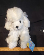 NWT GANZ Webkinz Plush Toy White Poodle HM014 w/ Sealed Code Tag