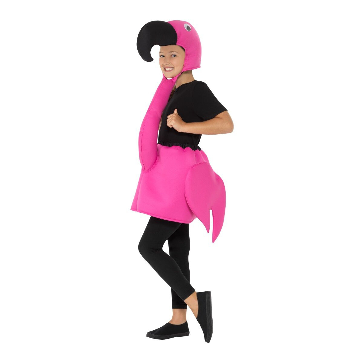 Pink Flamingo Child Costume Kids Girls Youth Halloween Bird Neck Tropical Party For Sale Online
