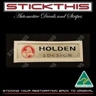 HBD Holden By Design Ute Hard Lid Badge Resin Decal - VU VY VZ or Sedan VT VX VY