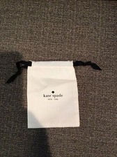 KATE SPADE WHITE DUSTBAG WITH DRAWSTRING 6" X 4 1/2" BRAND NEW