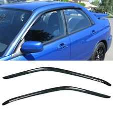 For 02-07 Subaru Impreza WRX STI Window Visor Smoke Shade Guard Acrylic w/ SPORT