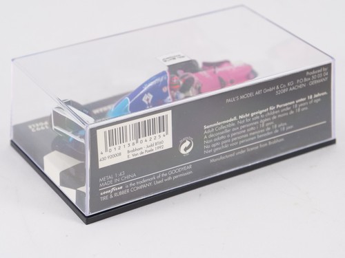 Minichamps 1/43 Brabham Judd BT60 1992 Van De Poele 430 920008 430920008 - Picture 10 of 10