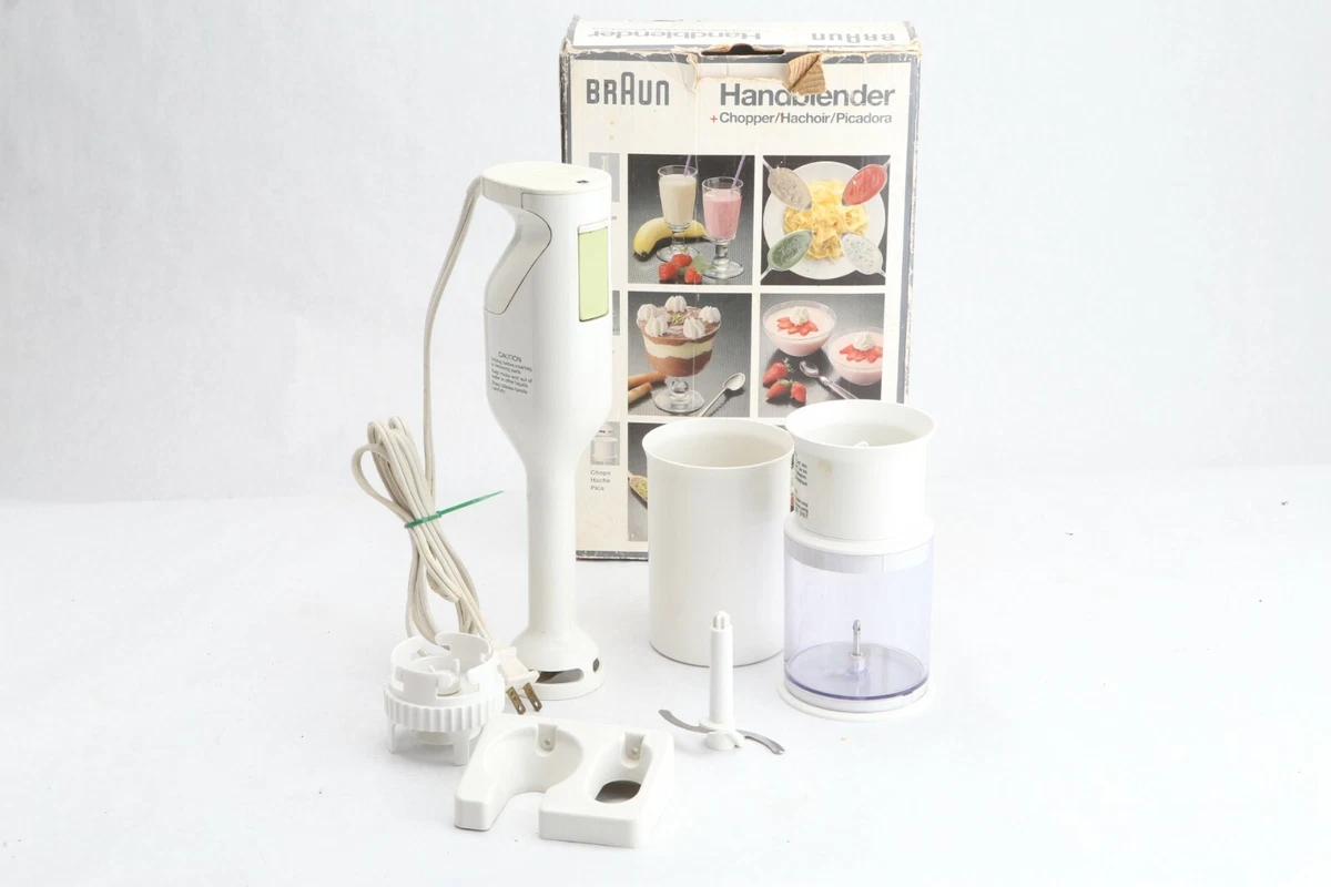 Braun MR 370 Hand Blender & Chopper Attachment w/ Original Box 