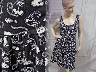 skeleton skater dress