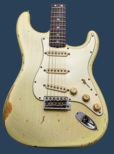 Fender Usa Custom Shop '63 Stratocaster Relic *jason Smith - Vintage Blonde