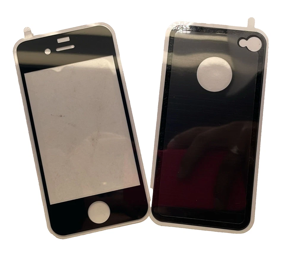 Qmadix Tempered Tech Armor Glass Screen Protector for Apple iPhone 4/4S, Black - Image 4 of 4