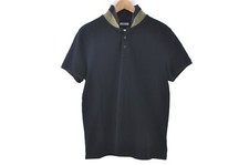 Authentic MONCLER Polo Shirt Size L Cotton Black FE000