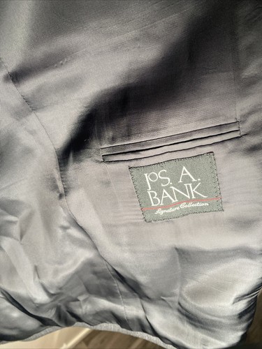 Blazer Joseph A Bank Uomo Collezione Signature Grigio Scuro 100% Lana Taglia L44 - Foto 7 di 17